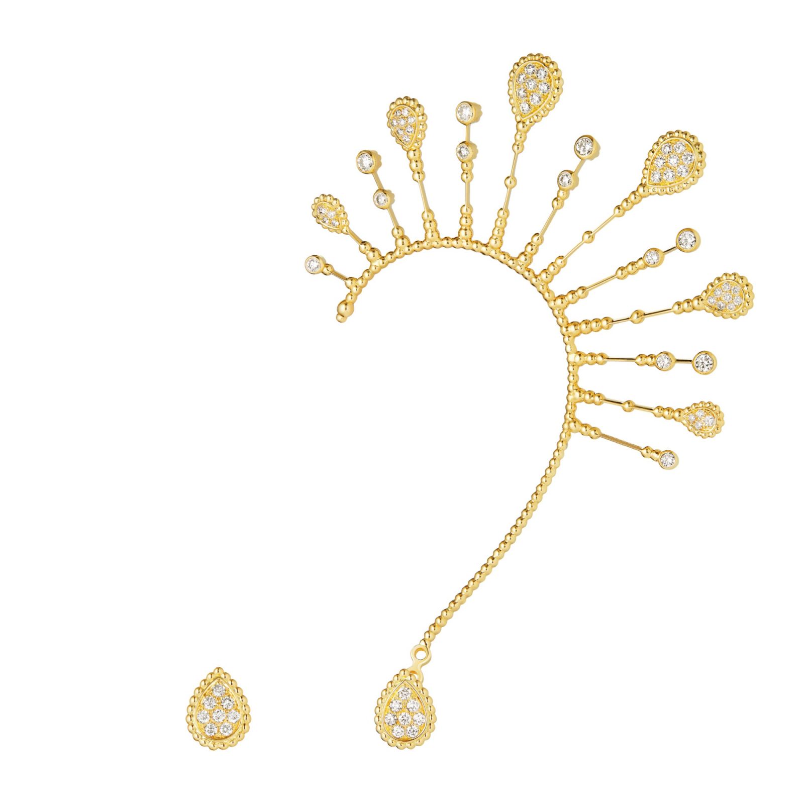 Boucheron Serpent Bohème系列耳環。(Photo: Boucheron)