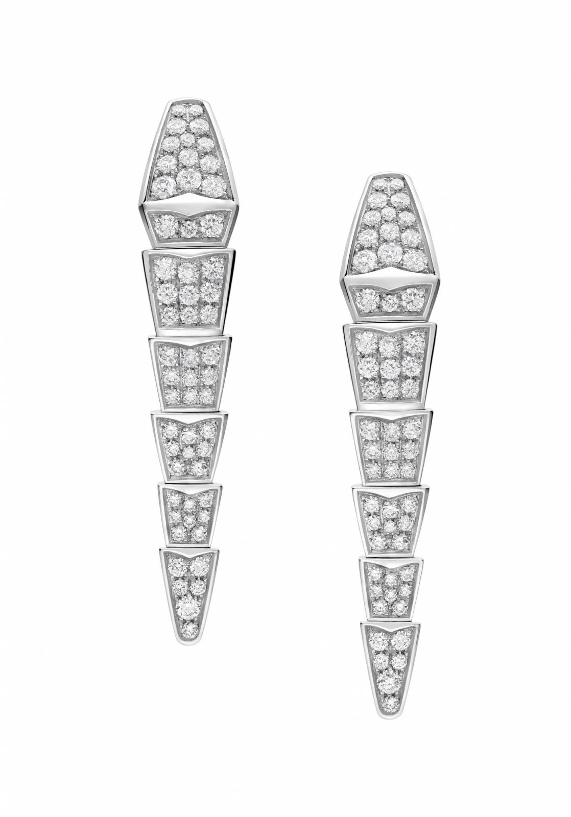 Bulgari Serpenti Viper鑽石耳環。(Photo: Bulgari)