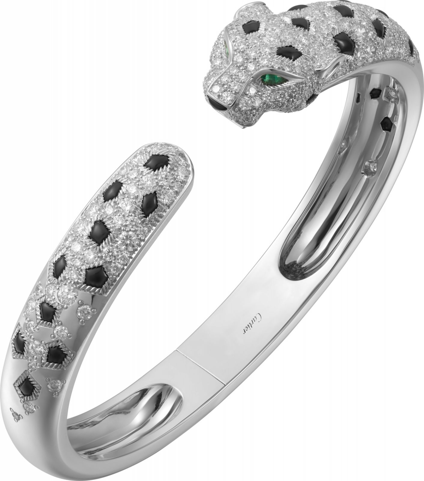 Panthèr e de Cartier 美洲豹鑽石手環。(Photo: Cartier)