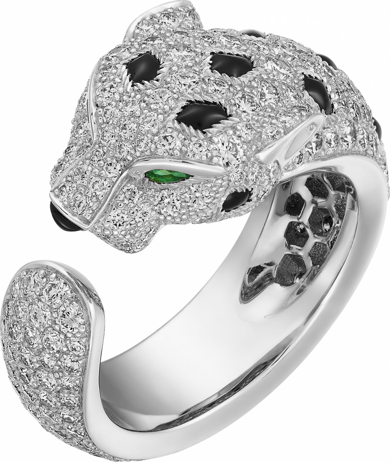 Panthèr e de Cartier 美洲豹鑽石戒指。(Photo: Cartier)
