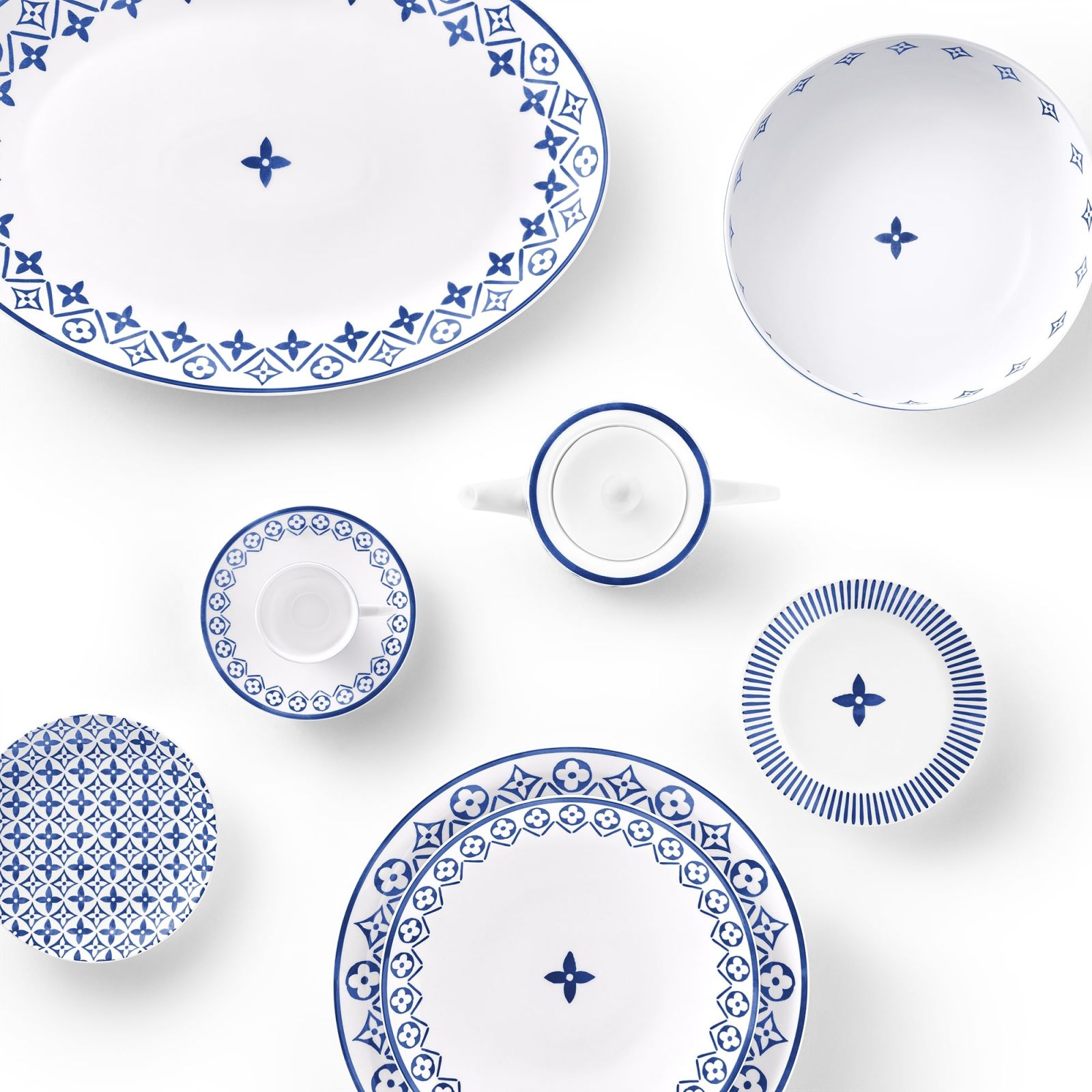 Louis Vuitton’s debut tableware collection celebrates the Maison’s Monogram flower
