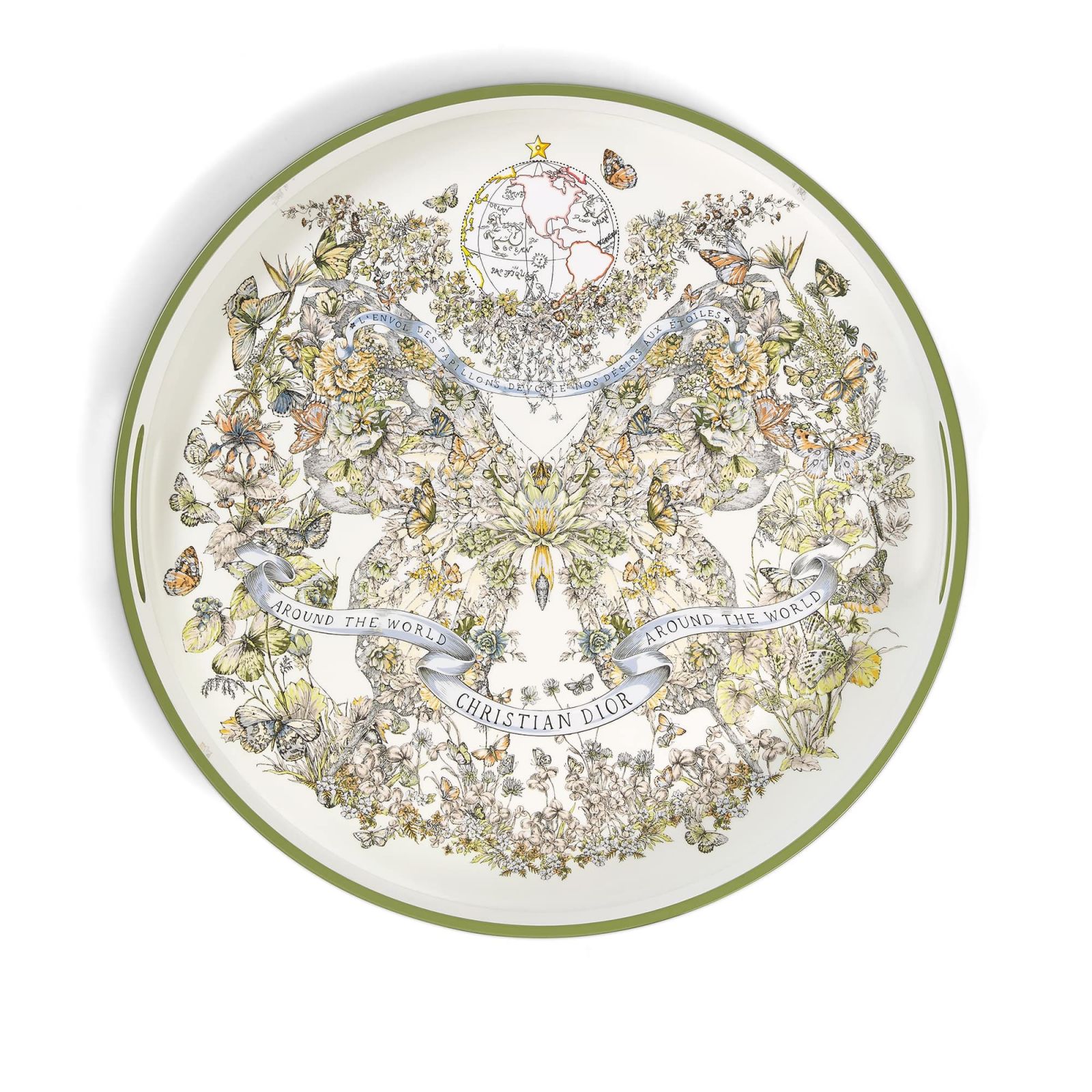 Butterfly Around the World motif combined with the reinterpretation of 'toile de Jouy' (Photo: Charlotte Ellis)
