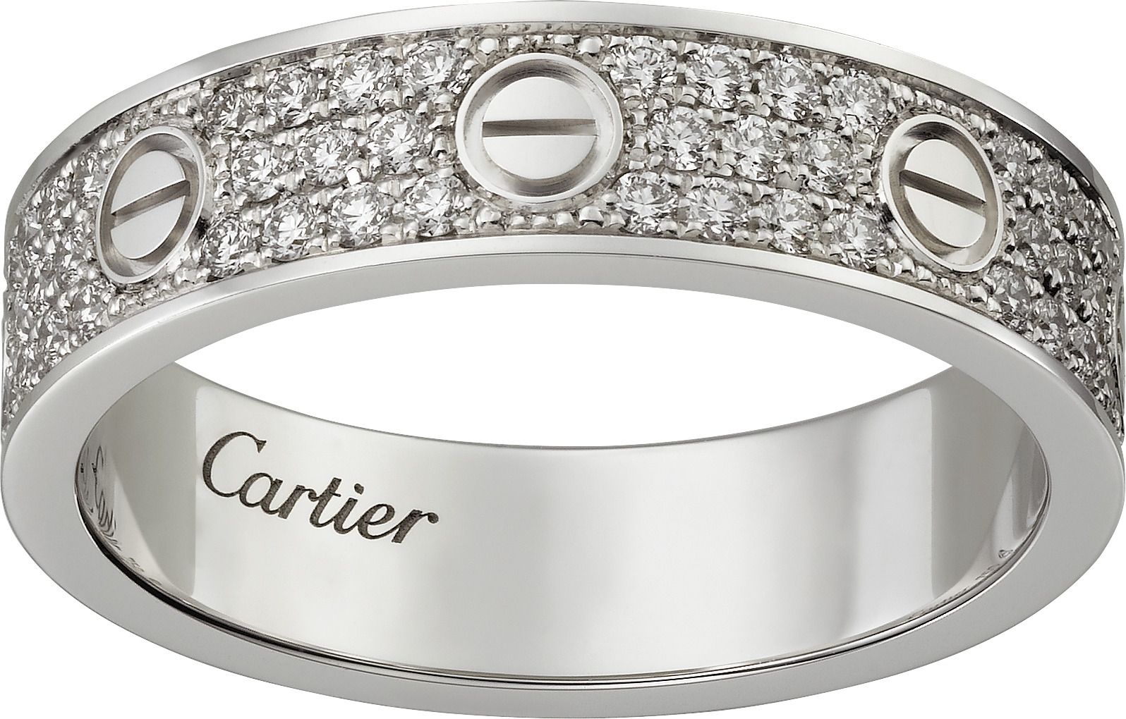 Cartier LOVE鋪鑽戒指。(Photo: Cartier)