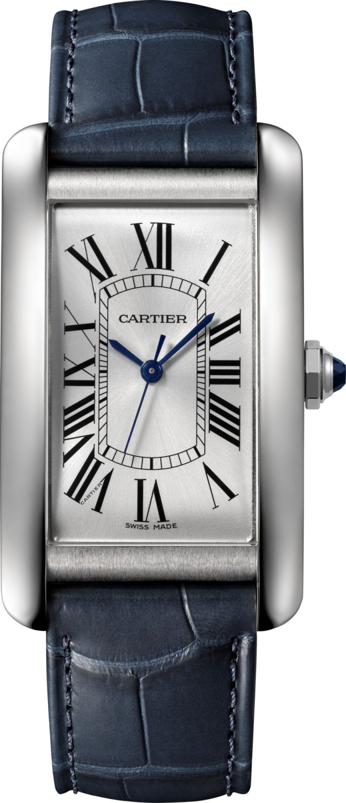 Cartier Tank Américaine腕錶大型款。(Photo: Cartier)