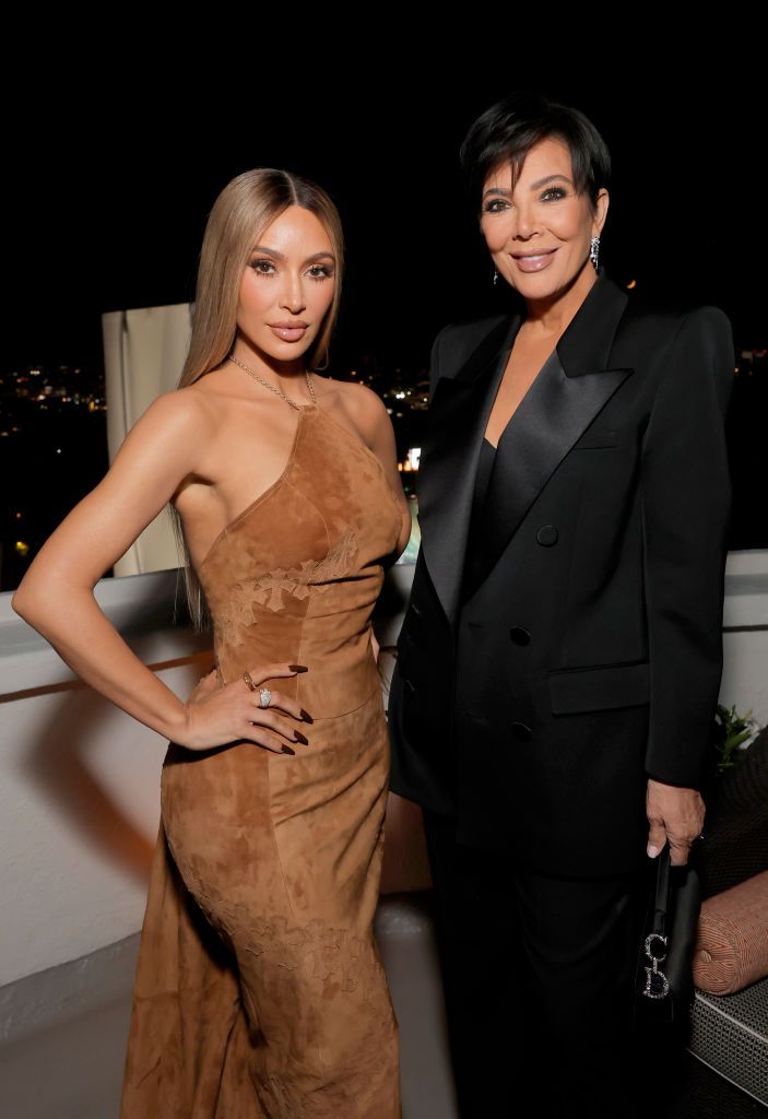 LOS ANGELES, CALIFORNIA - NOVEMBER 16: (L-R) Kim Kardashian and Kris Jenner attend the GQ Men of the Year Party 2023 VIP dinner at Chateau Marmont on November 16, 2023 in Los Angeles, California. (Photo by Emma McIntyre/Getty Images for GQ)