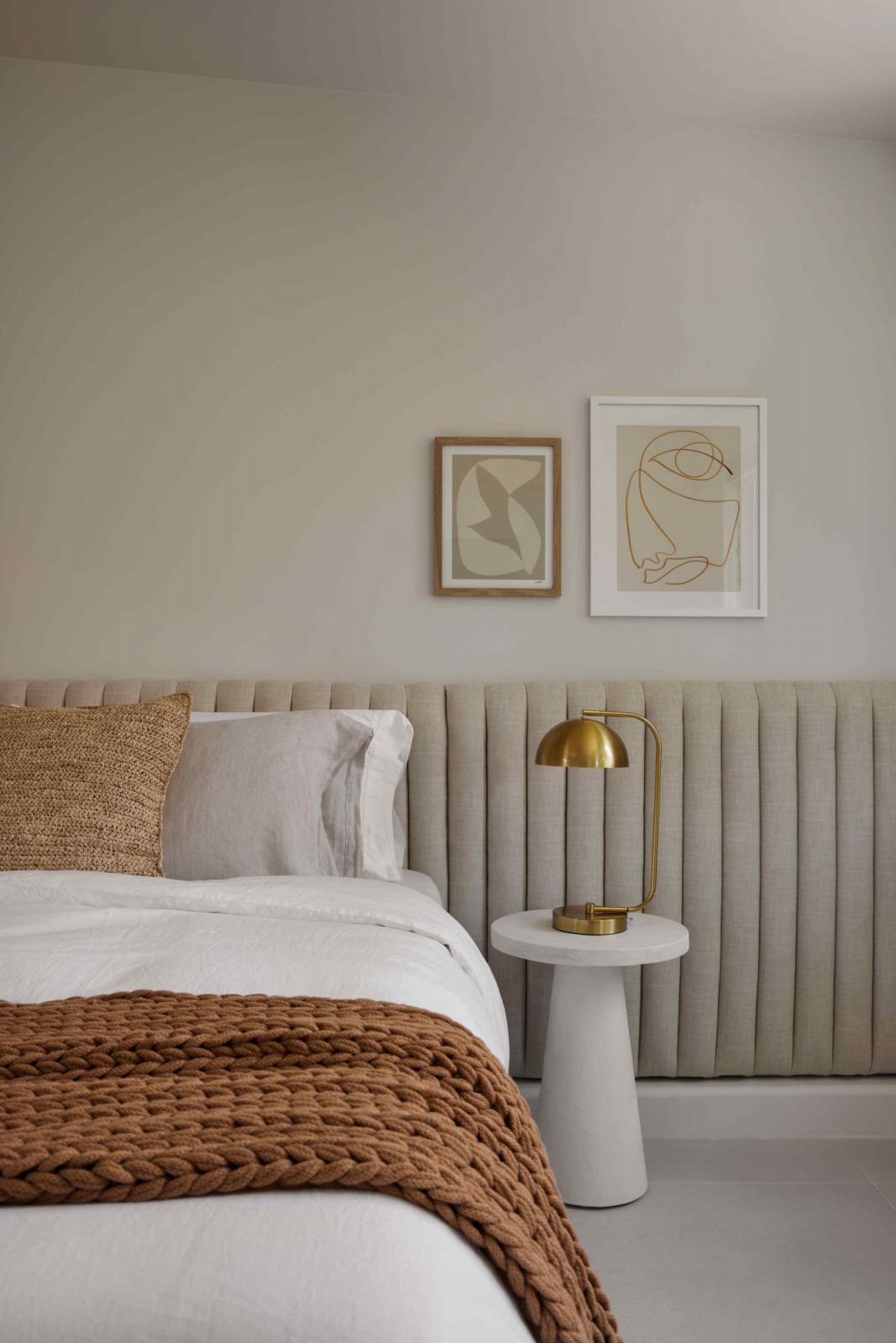 The den was repurposed into a third bedroom with moveable twin beds