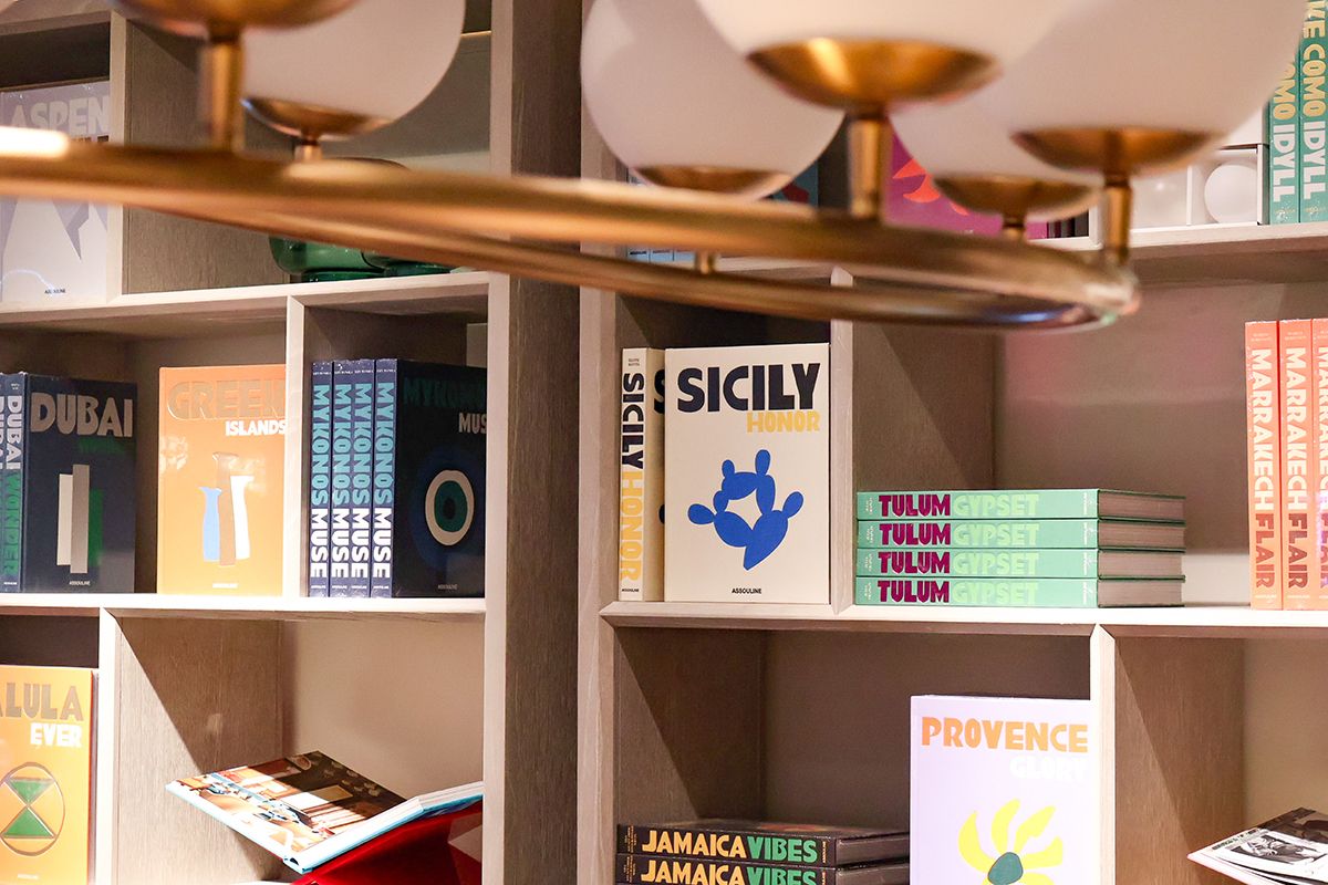 The new Prelude Living showroom also has eye-catching shelves