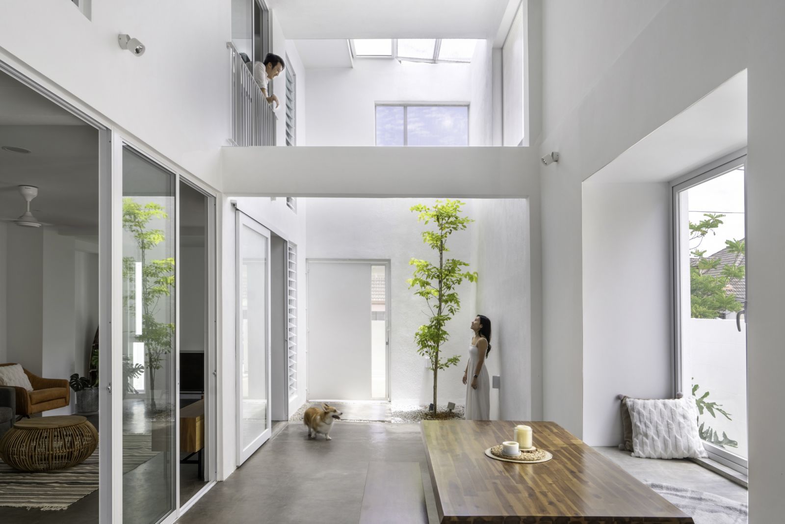 Core Design Workshop's all-white Subang Jaya terrace (Photo: BricksBegin)