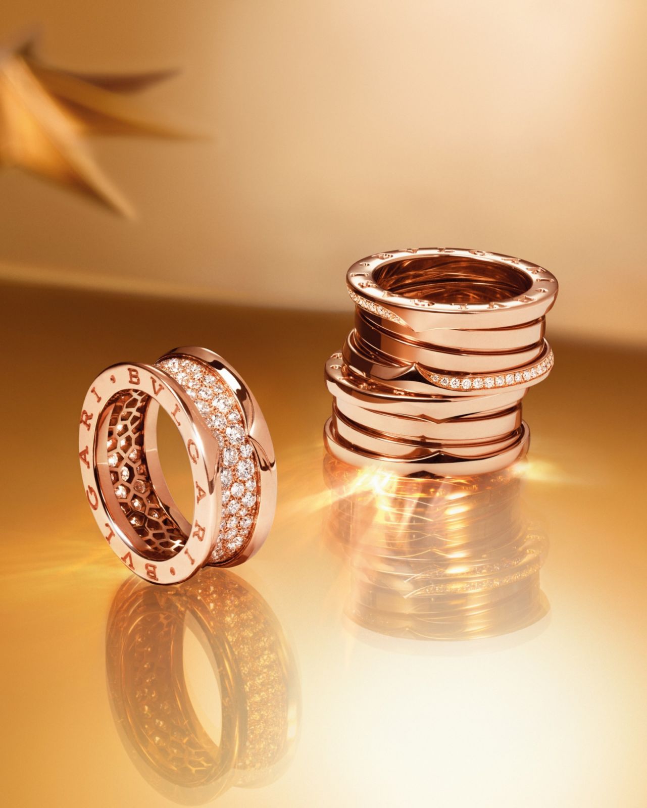 Bulgari的B.Zero1系列珠寶靈感來自羅馬競技場。（Photo: Bulgari）