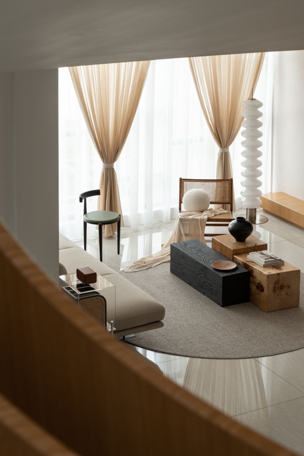 A view from the staircase