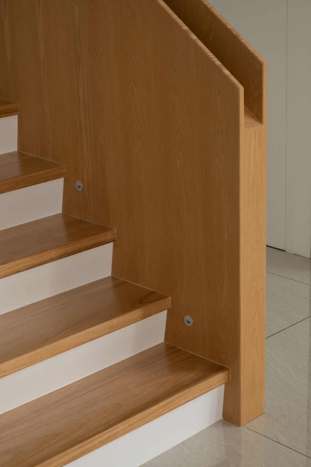 The staircase is a focal point