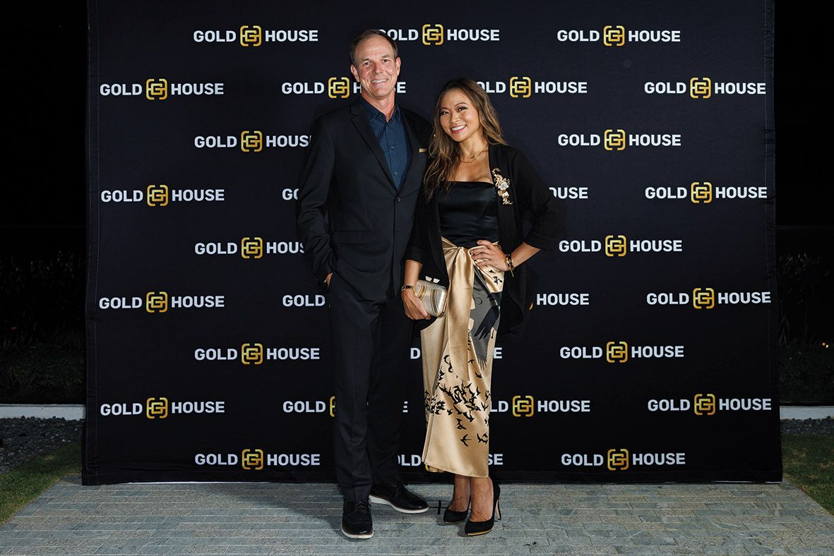 Lim with her partner at the dinner