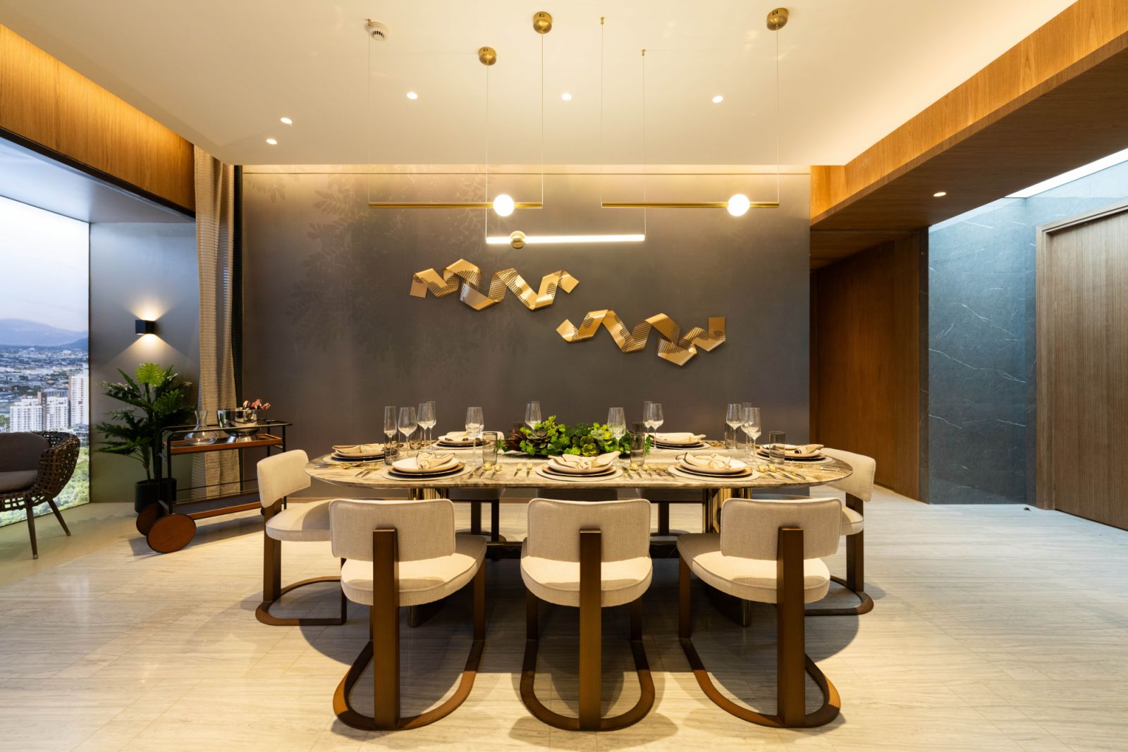 Dining room at The Velaris Residences show gallery