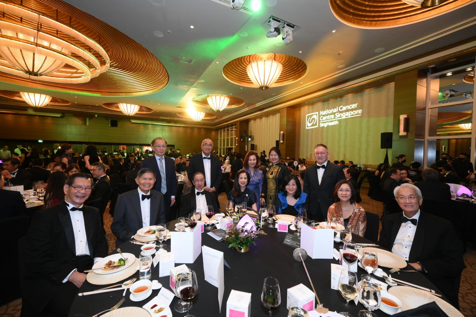Seated, from left to right: Goh Hak Su, Kwee Liong Tek, Tan Ser Kiat, Fang Ai Lian, Eileen Magnus, Edward D’Silva. Standing, from left to right: Lim Hong Tan, Teh Bin Tean, Ho Geok Choo, Chan Hui Yuh, Clarence Ling