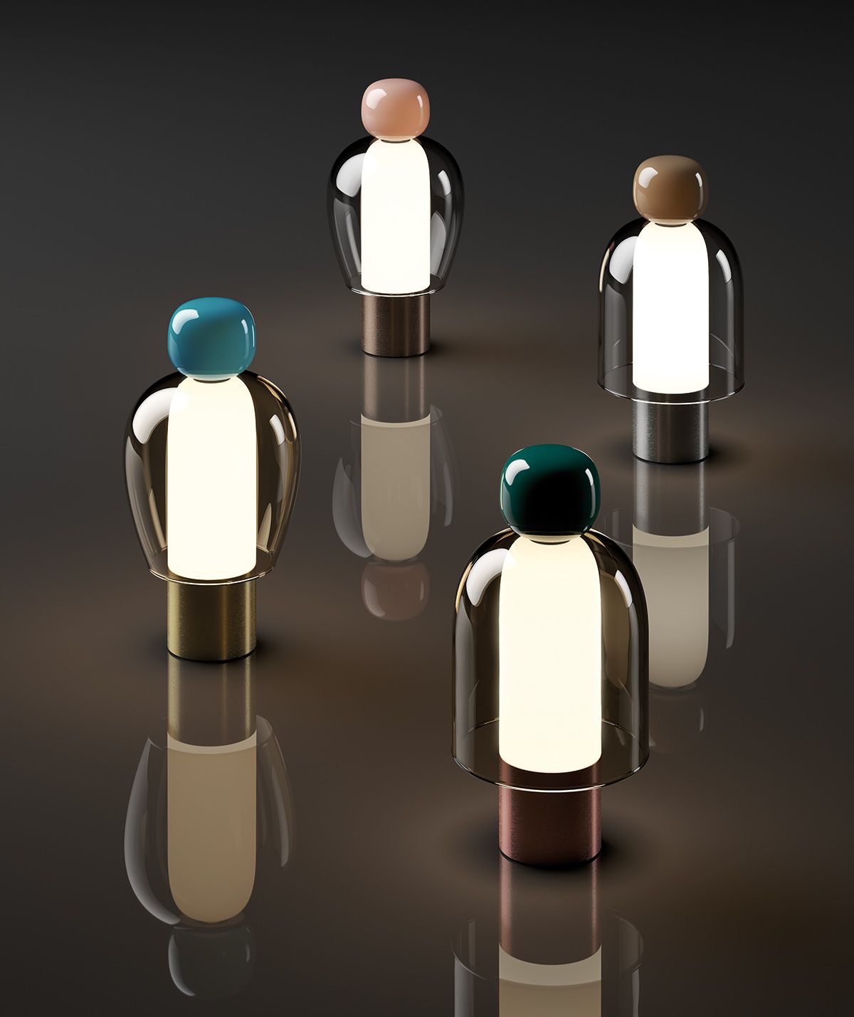 Lodes Easy Peasy lamps, designed by Luca Nichetto
