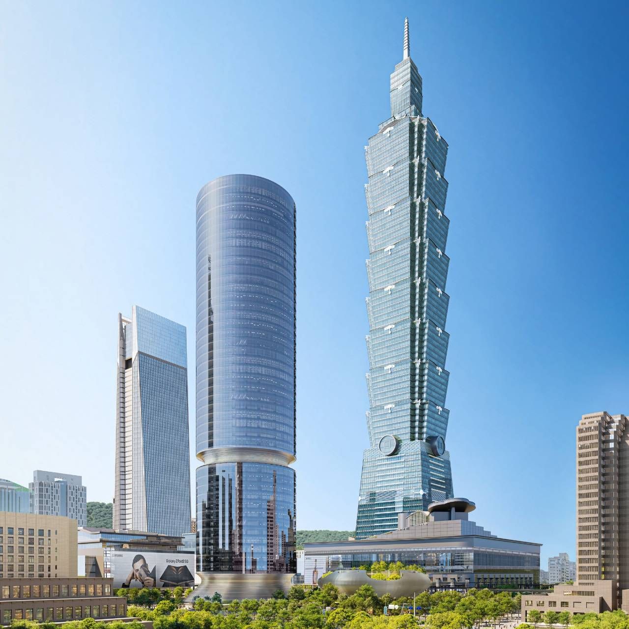 南山A21綠環塔外觀建築