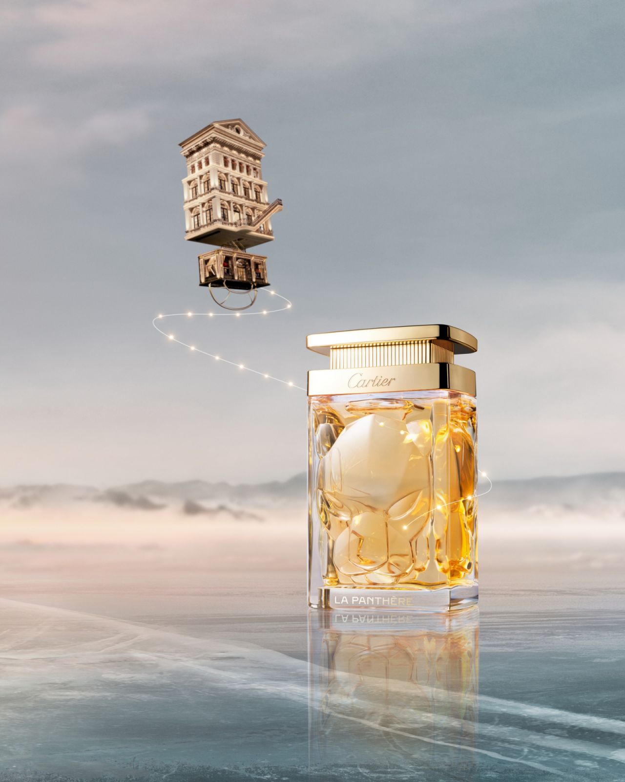 卡地亞La Panthère香水與Fabulous House的形象廣告。(Photo: Cartier)
