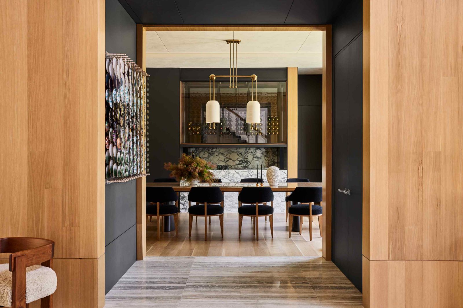 The Old Westbury home complemented the homeowners’ love and collection of art