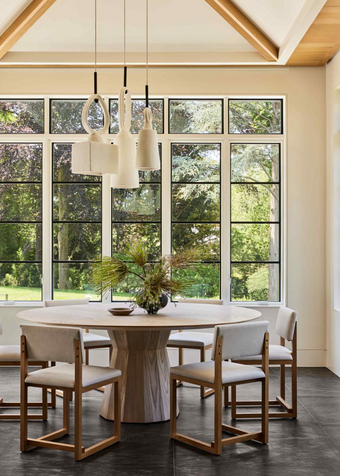 Neutral woods and white walls