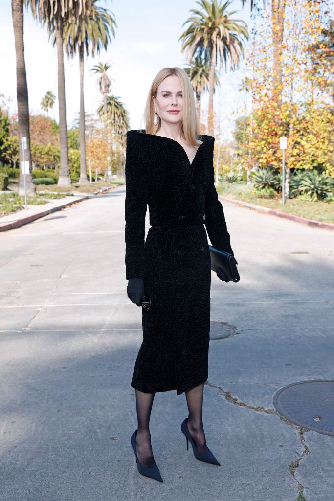 LOS ANGELES, CALIFORNIA - DECEMBER 02: Nicole Kidman attends the Balenciaga Fall 24 Show on December 02, 2023 in Los Angeles, California. (Photo by Stefanie Keenan/Getty Images for Balenciaga)