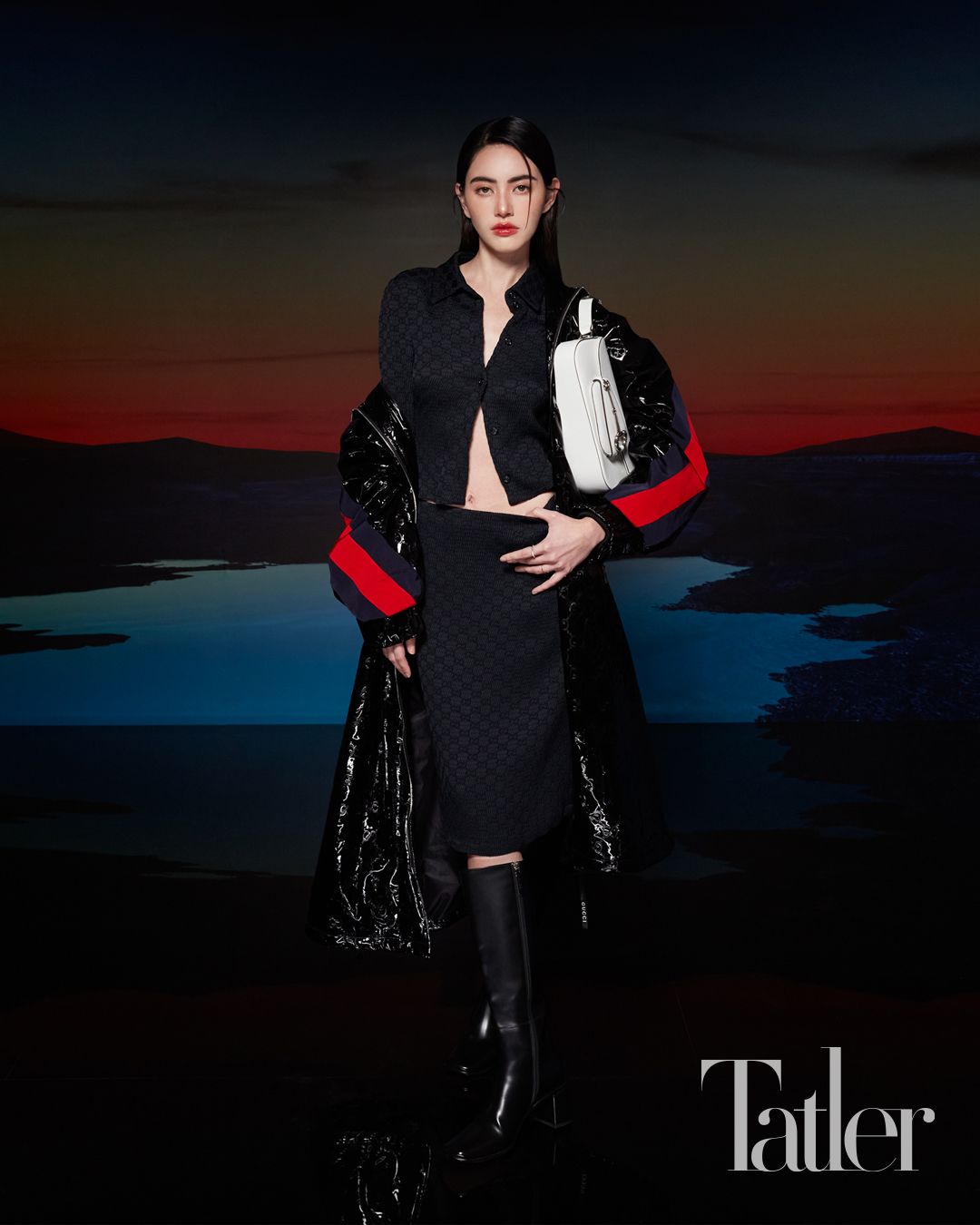ใหม่ ดาวิกา โฮร์เน ในชุดเครื่องแต่งกายจาก Gucci กระเป๋า Horsebit 1955 จาก Gucci