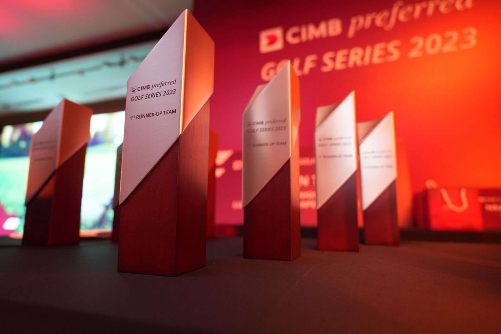 The top-three victorious teams celebrated their triumph with esteemed Royal Selangor trophies