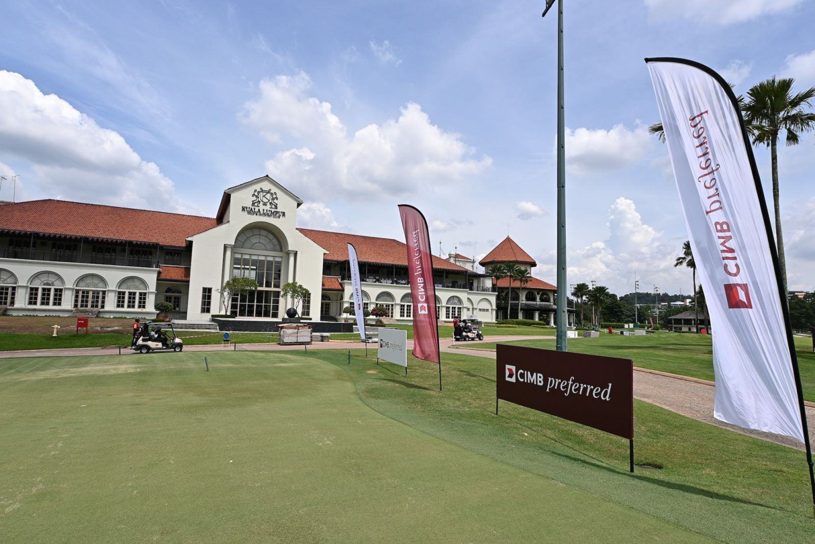 Clear skies and warm sunshine on the pristine golf course during the CIMB Preferred Golf Series 2023