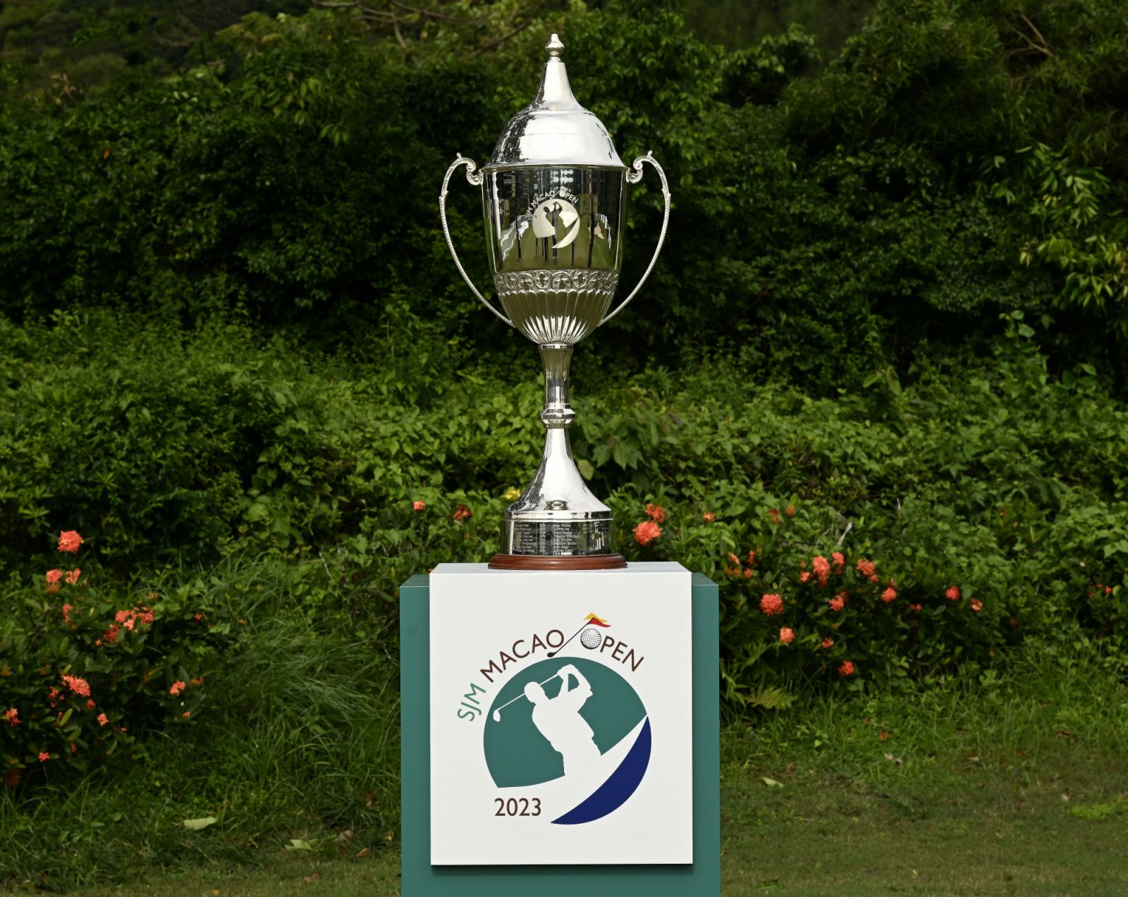 MACAU, CHINA: A detail view of the winner's trophy during an official practice round on Tuesday October 10, 2023 at the Macau Golf and Country Club ahead of the SJM Macao Open. The US$1 million Asian Tour event is staged from October 12-15, 2023. Picture by Paul Lakatos/Asian Tour.