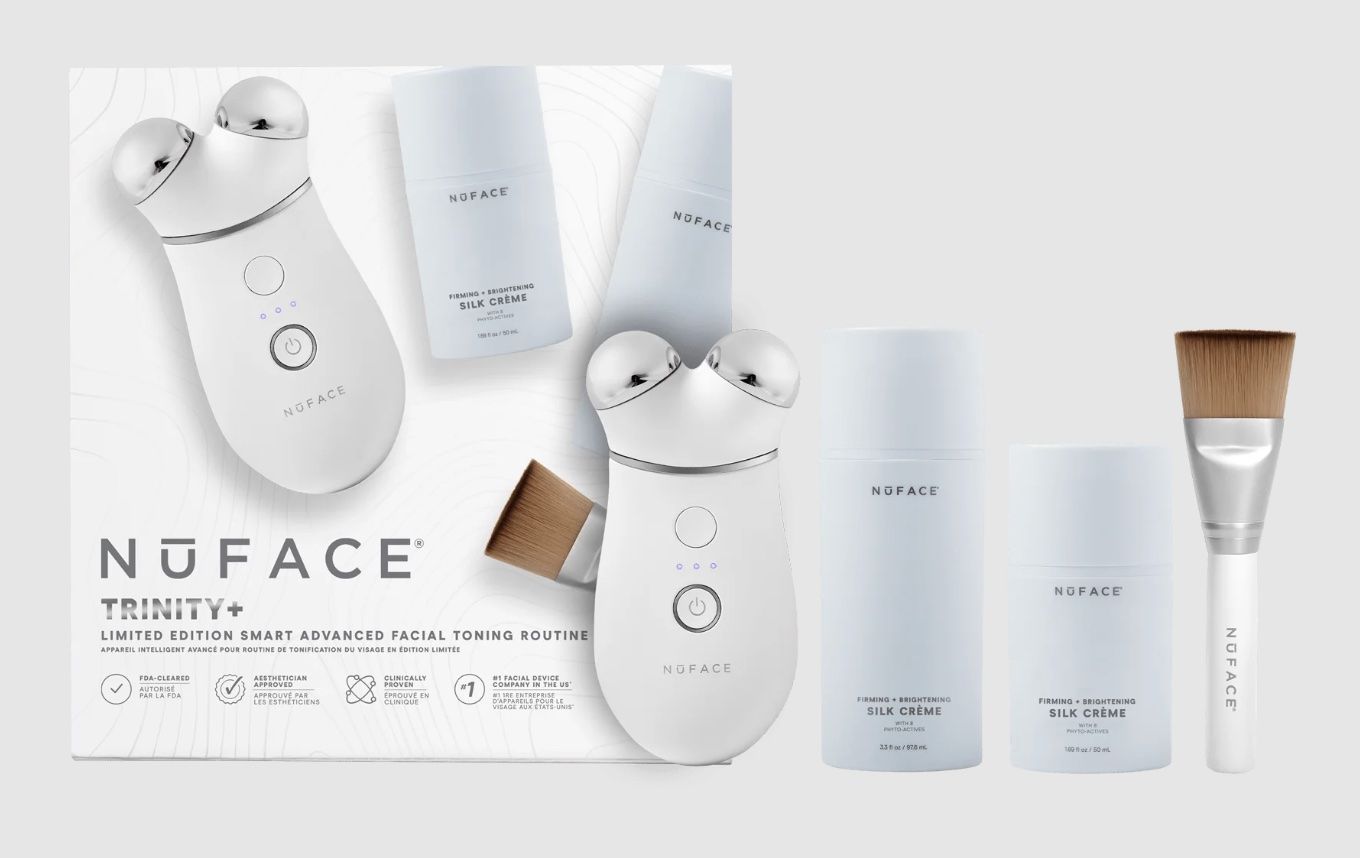NuFace Trinity+ Smart Advanced Facial Toning Device with LED Red Light Attachment (Photo: mynuface.com)