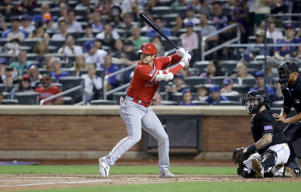 大谷翔平是MLB史上首位同時以投手、指定打擊身份先發的球員。(Photo: Jim McIsaac/Getty Images)