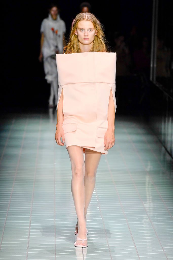 MILAN, ITALY - SEPTEMBER 22: A model walks the runway during the Sportmax Ready to Wear Spring/Summer 2024 fashion show as part of the Milan Fashion Week on September 22, 2023 in Milan, Italy. (Photo by Victor VIRGILE/Gamma-Rapho via Getty Images)