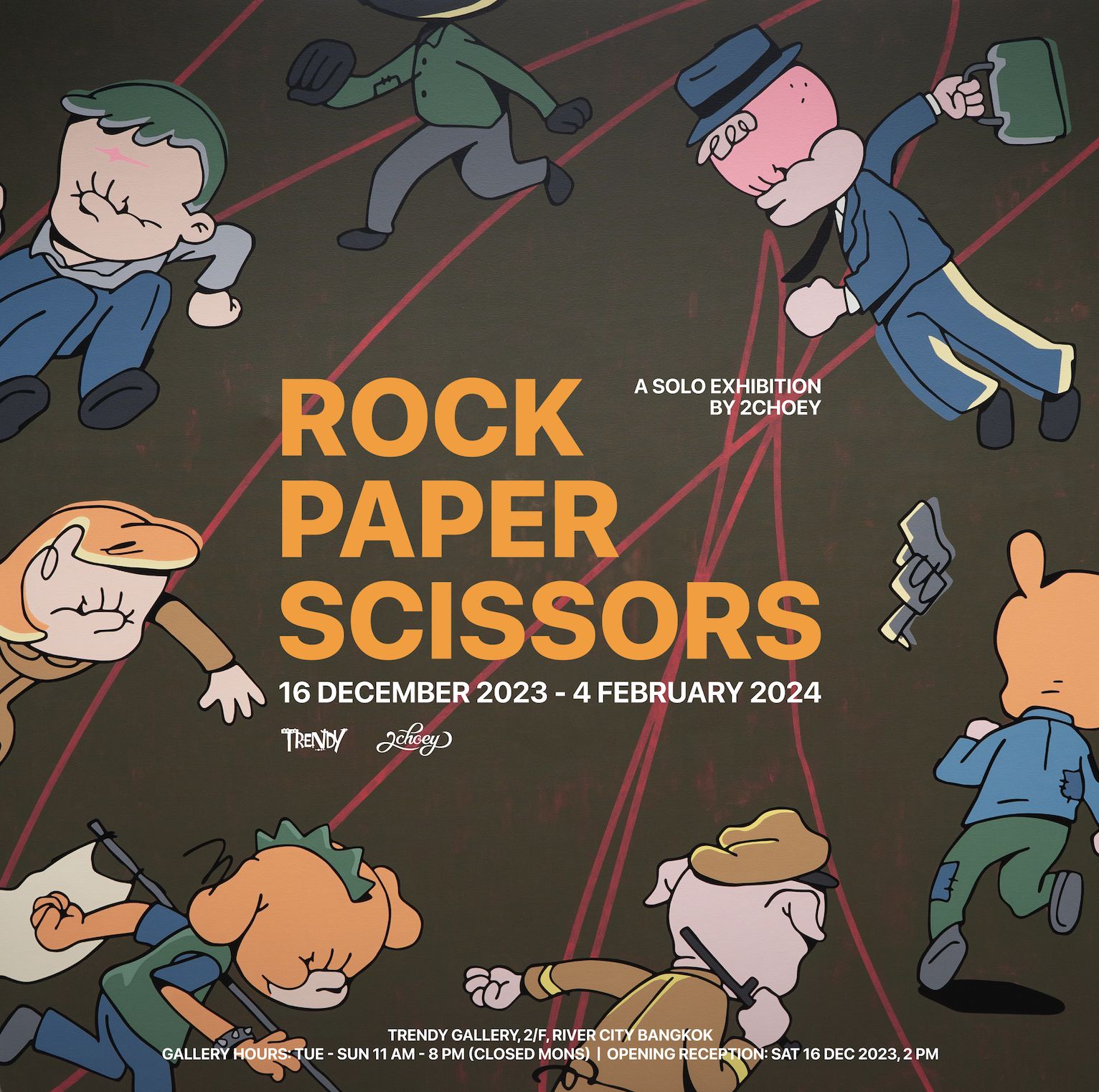 “ROCK | PAPER | SCISSORS” by 2CHOEY (Photo: River City Bangkok)