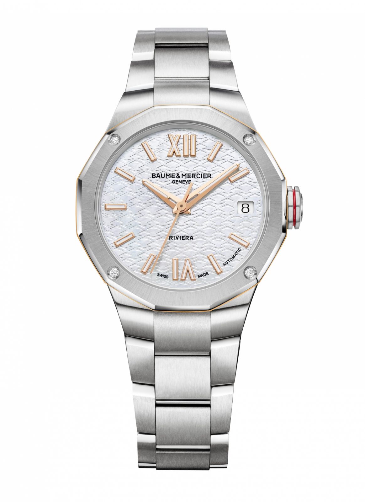 給女性的名士利維拉自動上鍊腕錶10743龍年特別版。（Photo: Baume & Mercier）