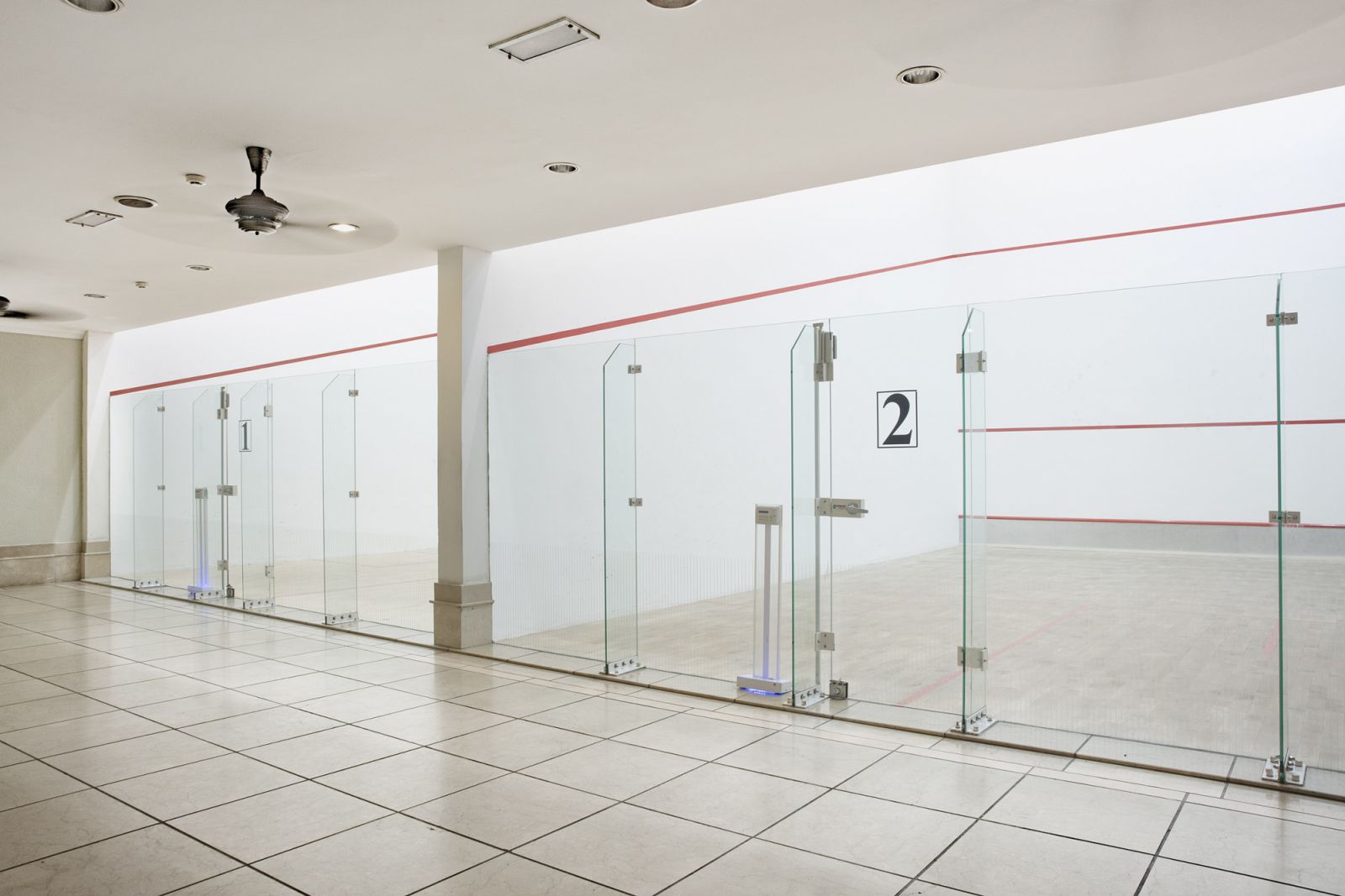 The squash courts