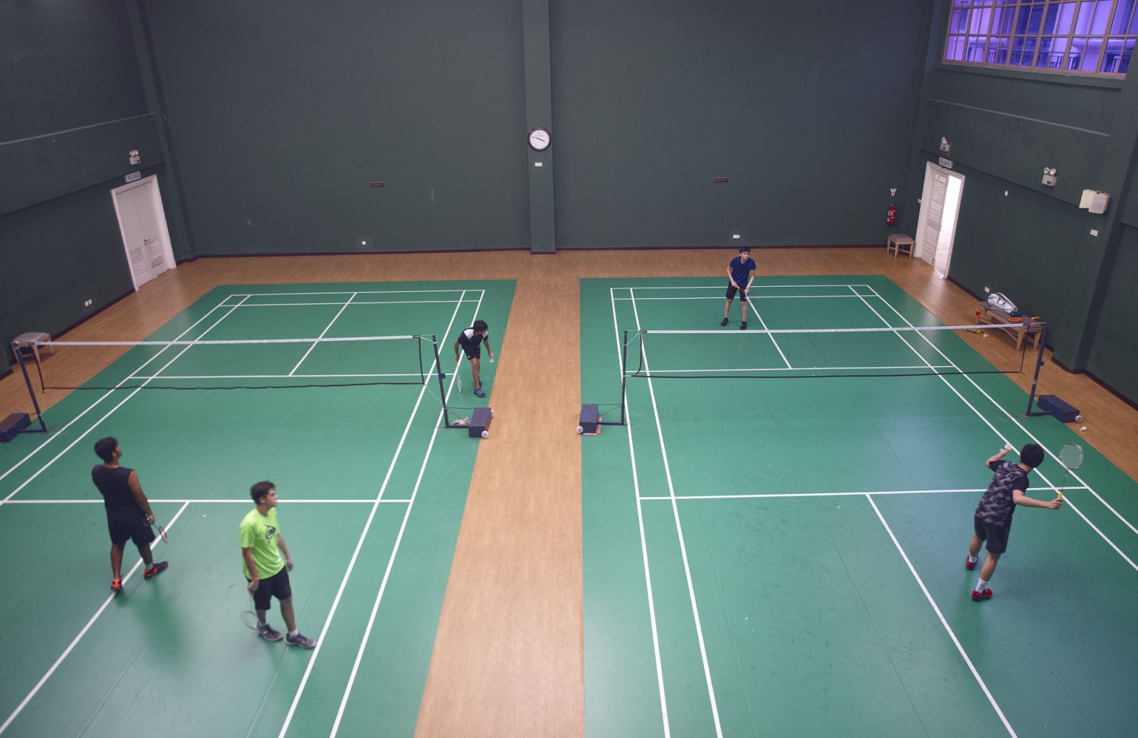 The badminton courts