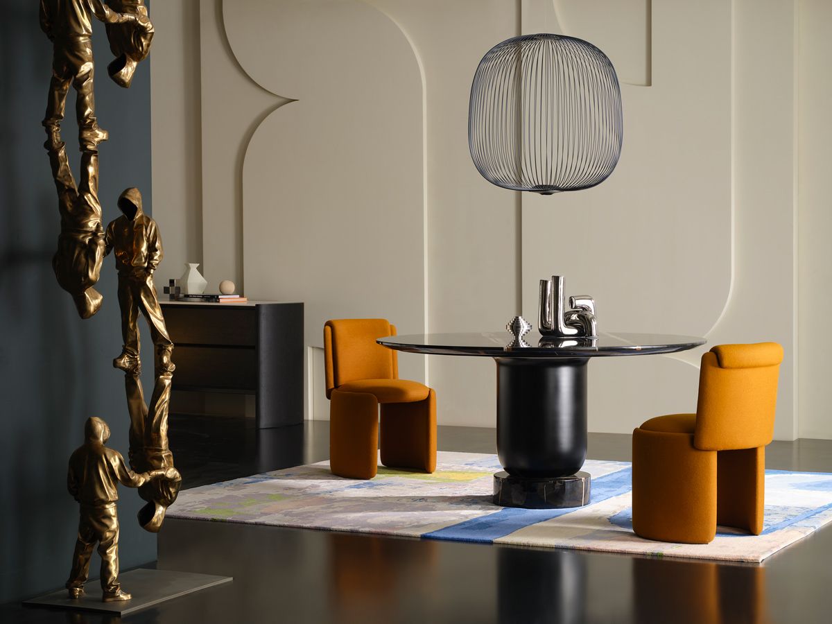 HC28 Colos Table and Hug Chair designed by Hanne Willmann