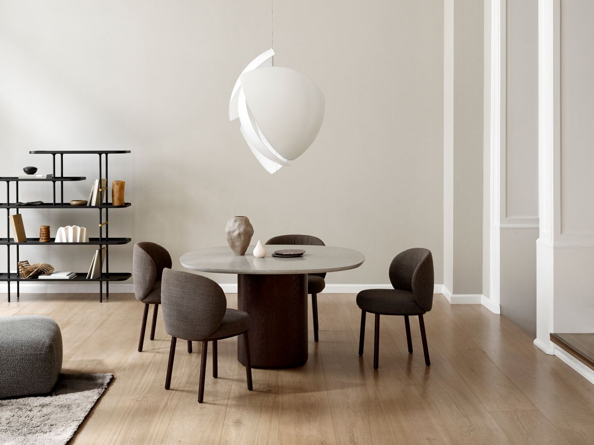 Wendelbo Ovata Table and Ovata Chair designed by Note Design Studio