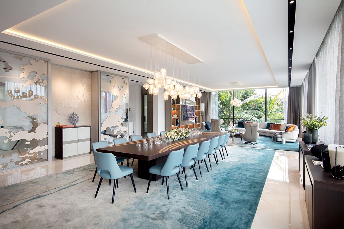 A villa in Singapore realised by Saporiti Italia, which also offers design services from concept design to installation and aftersales services (Photo: Saporiti Italia)