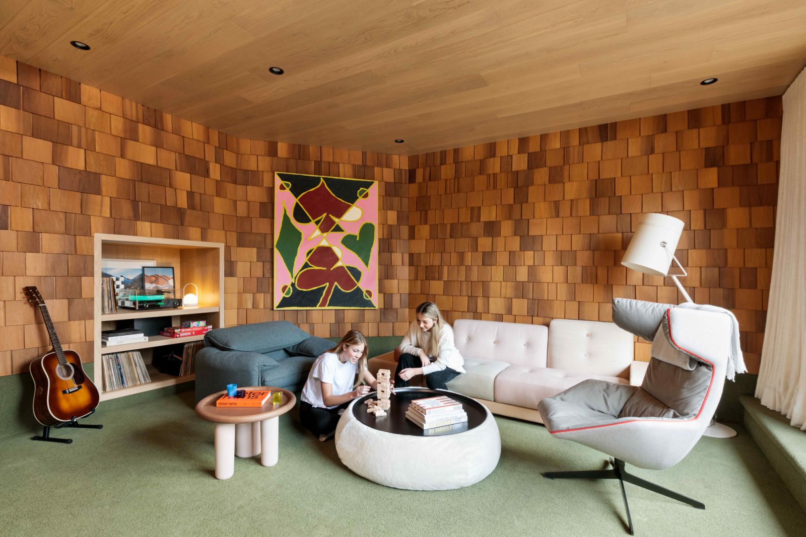 The ‘70s inspired ‘hideout’ was an architectural reflection of the rugged landscape that surrounds the home