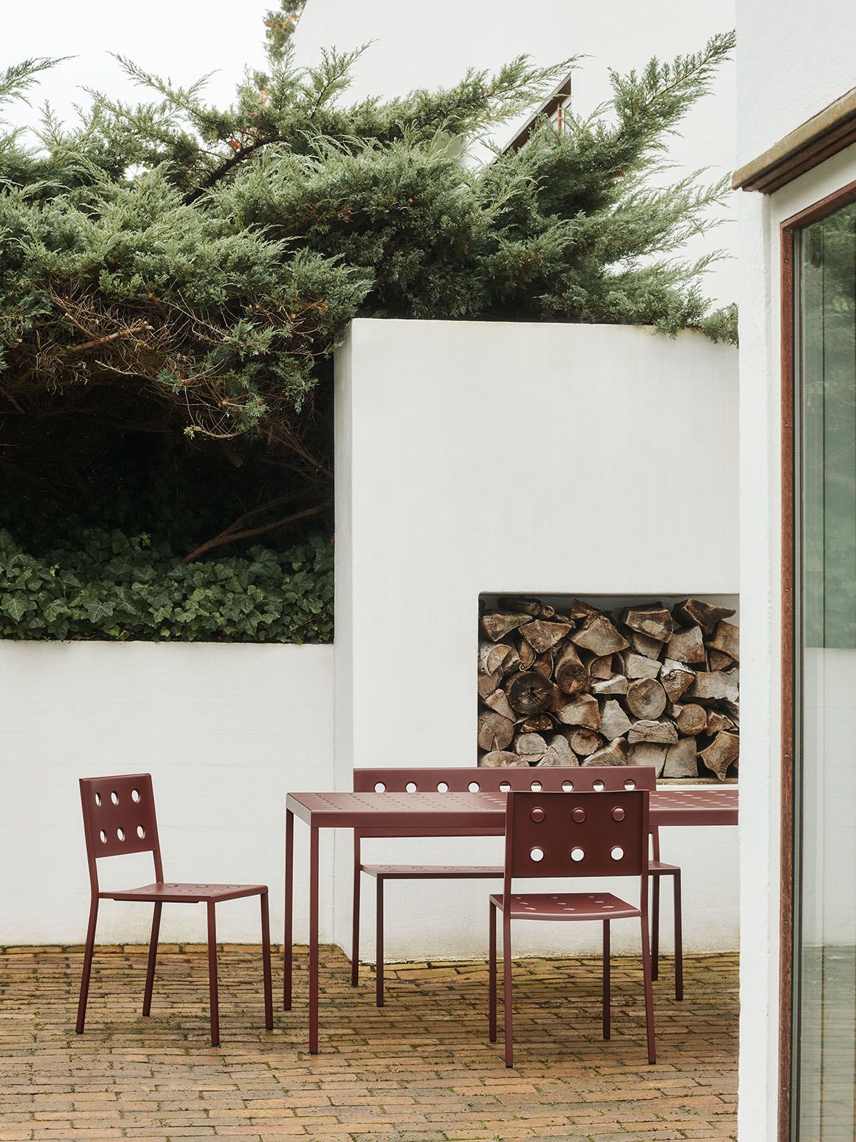 The Balcony collection in iron red by Hay, available at Cult Design (Photo: Cult Design)