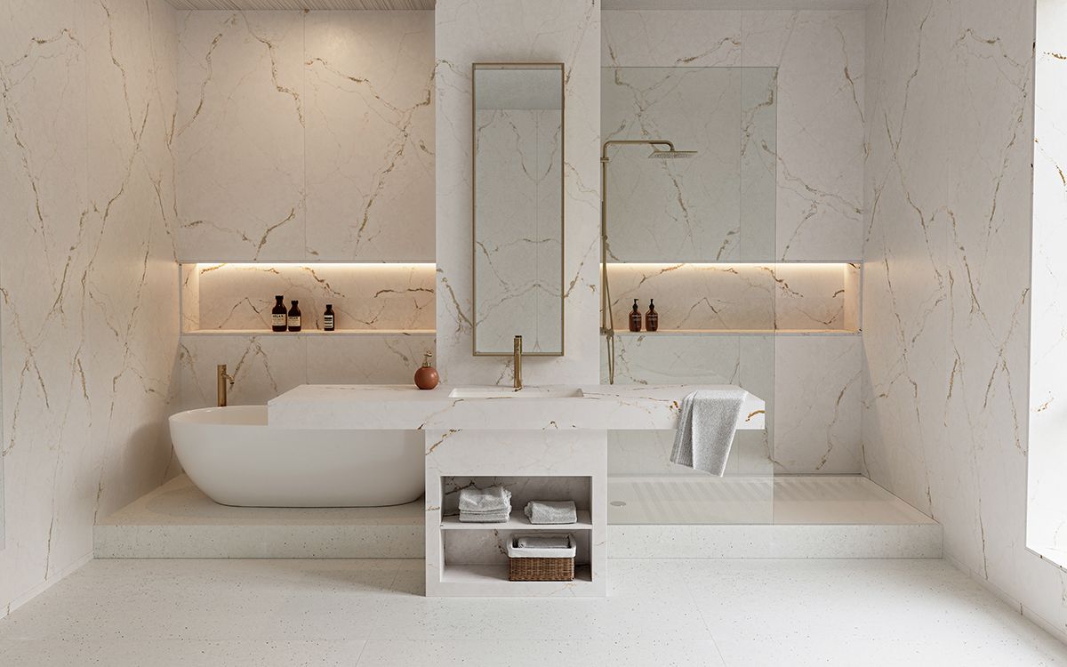 Versailles Ivory by Silestone, part of the Le Chic series (Photo: Cosentino)