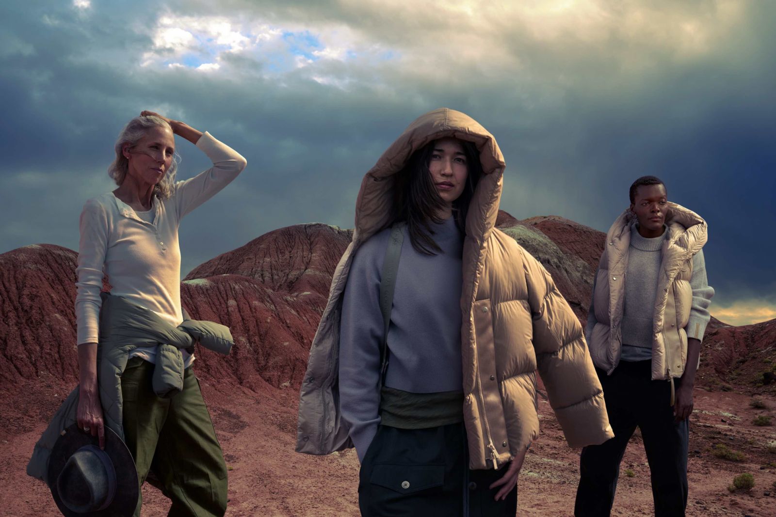 Sophie Darlington, Kimberly Newell and Sheila Atim photographed by Annie Leibovitz (Image: Canada Goose)