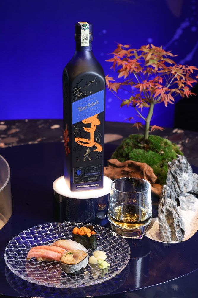 Sushi paired with whisky