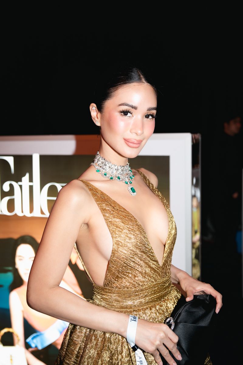 Heart Evangelista ในชุด Heart of Gold ผลงานการออกแบบ Michael Leyva (Photo: Tatler Thailand)