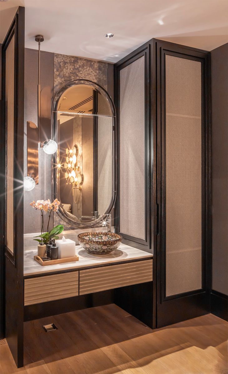 The vanity in the Single Treatment Room at the Four Seasons spa