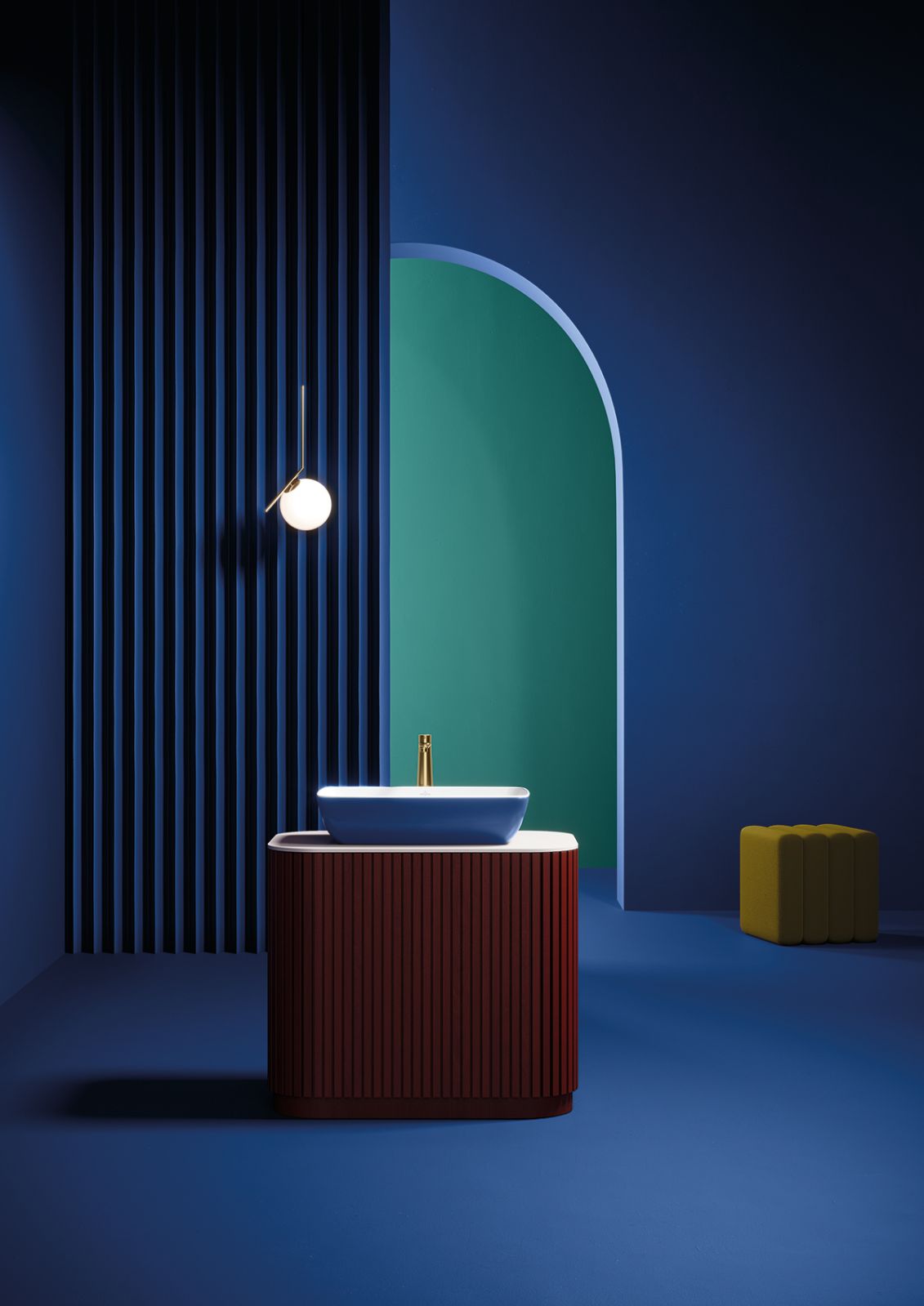 Artis washbasin in the Deep Ocean hue