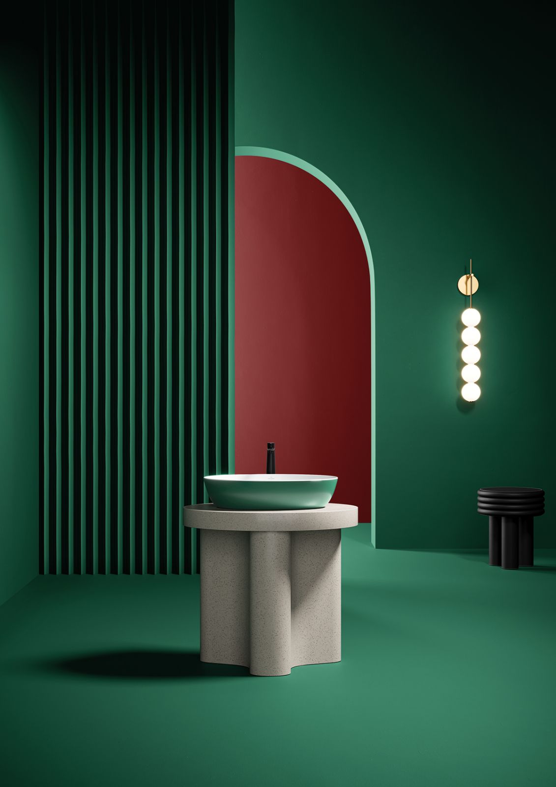 Artis washbasin in the Forest hue