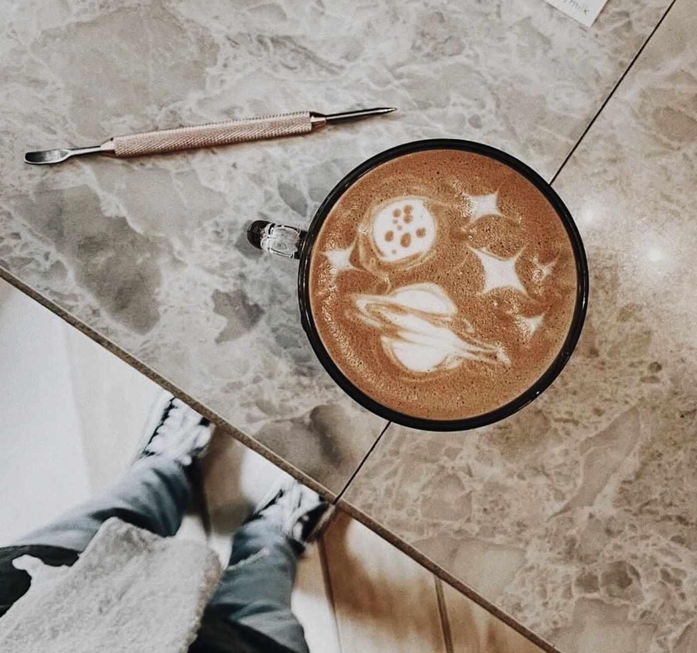Latte at Nook Café (Photo: Instagram / @look.for.nook)