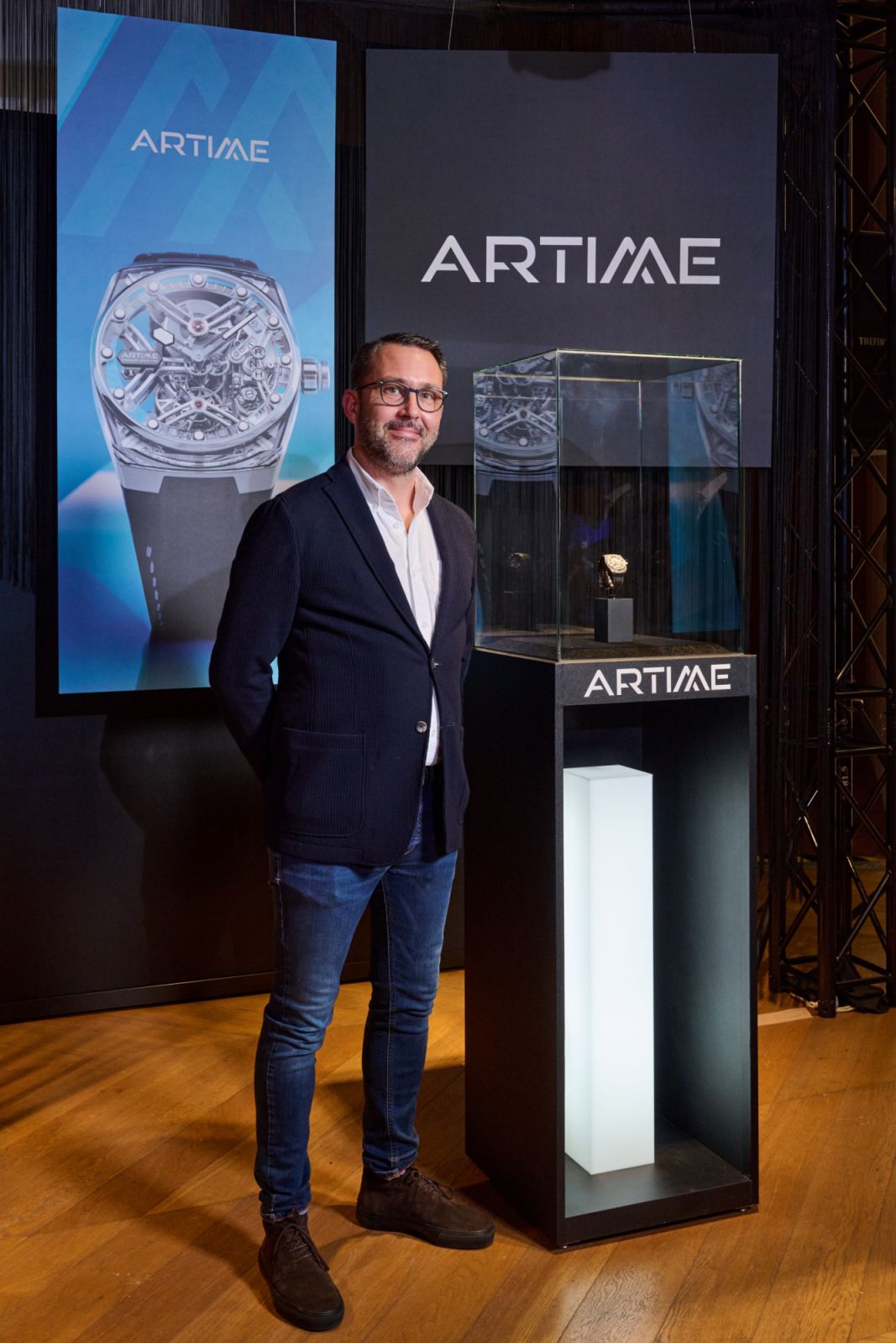 Artime創辦人Emmanuel Jutier來台參與葳鑠舉辦的「匠心.獨具」獨立製錶展,並帶來他們的作品ART01。(Photo: Swiss Prestige)