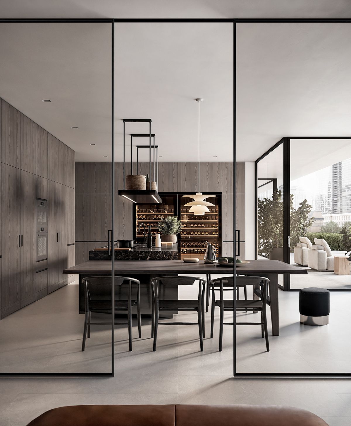 A modern kitchen, fitted out with the Convivium Kitchen collection by Arclinea (Photo: Arclinea)